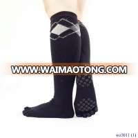 Winter Thickening Keep Warm Knee-high Floor Socks Five Toe Long Socks For Yoga