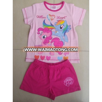 CUTE PRINTED GIRLS SHORTS PAJAMA SETS , SUMMER PAJAMA SET FOR KIDS