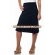 New collection women midi A line skirt knee length plain skirts